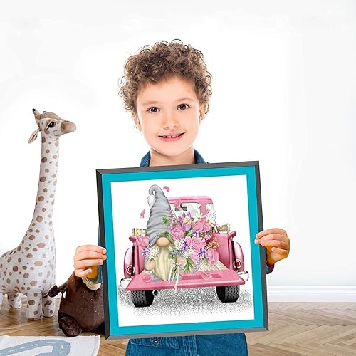 Miniatura 4 de Kits de punto de cruz estampados, kits de bordado de flores para adultos principiantes, patrones de flores de 11 CT de grandes dimensiones, kits de