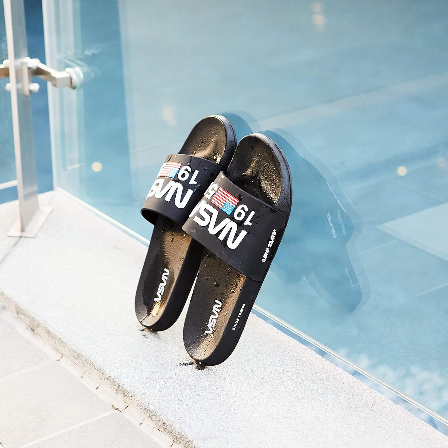 NASA Slides Sandal for Men Size 11 Black