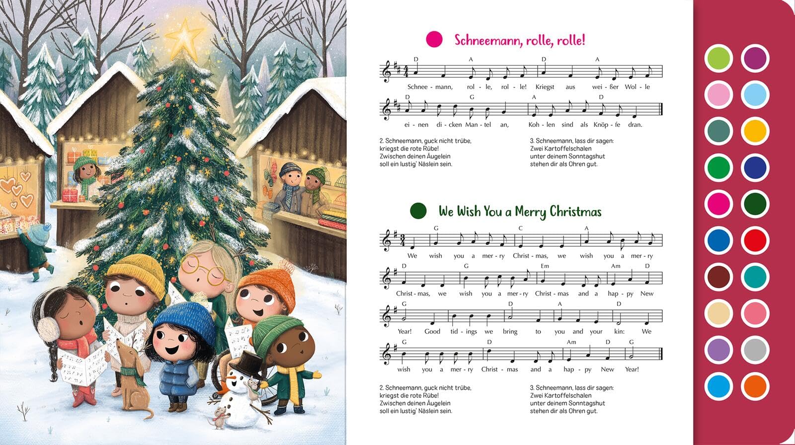 Sing mit! Weihnachten: Mein erstes Liederbuch | Hochwertiges Liederbuch mit leicht auslösbaren Melodien von 20 beliebten Winter- und Weihnachtsliedern zum Hören und Mitsingen für Kinder ab 12 Monaten