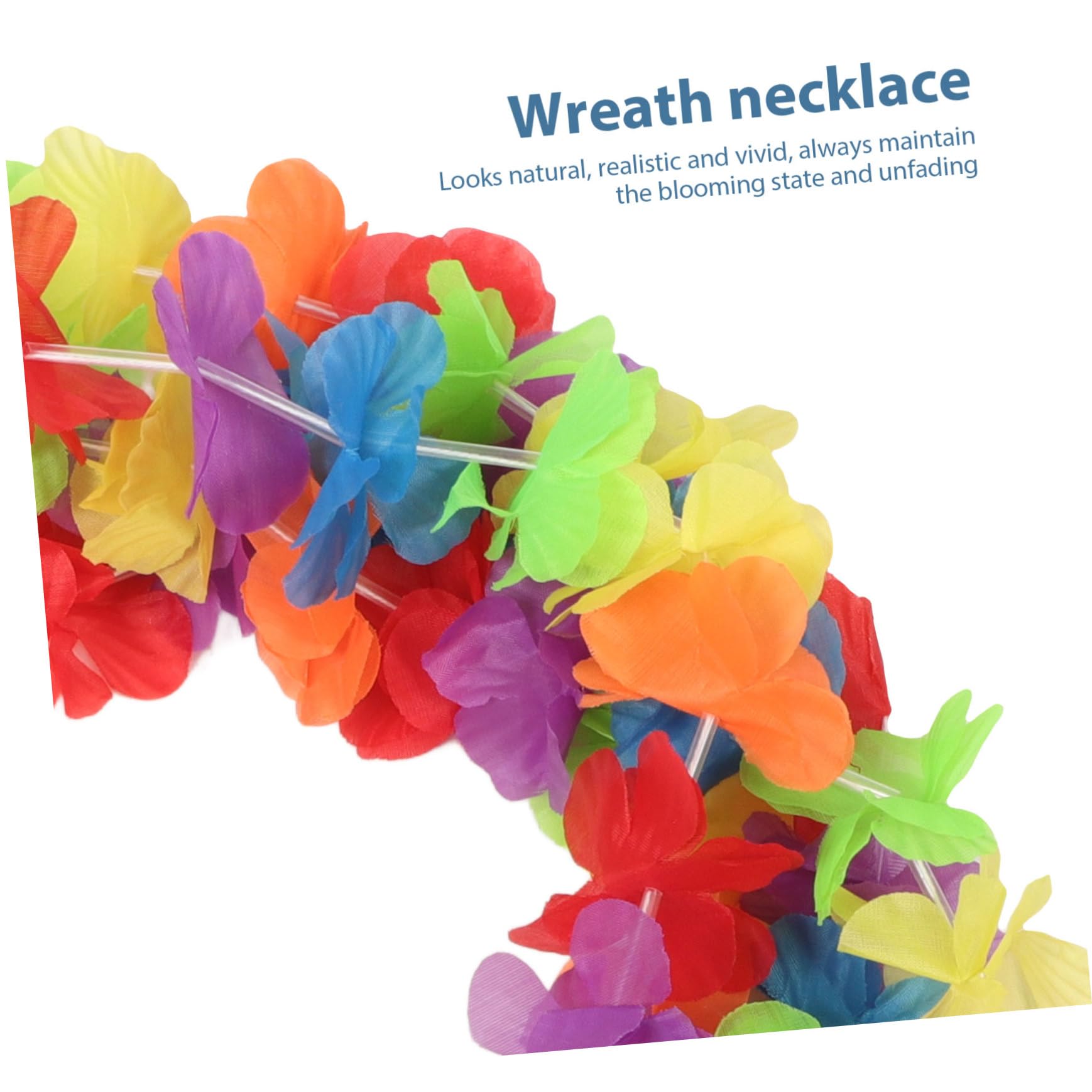 Zerodeko 20piezas Guirnalda Hawaiana De Flores Para Fiestas Tropicales y Cumpleaños Collar Floral Para Bodas y Eventos Accesorio Para Disfraces y Fotografía