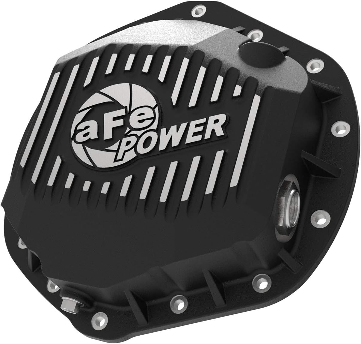 aFe POWER Pro Series Rear Differential Cover Black w/Machined Fins - #46-71060B - GM Diesel Trucks 01-19 V8-6.6L (td) LB7/LLY/LBZ/LMM/LML/L5P