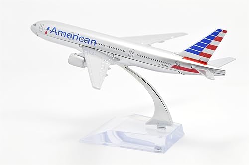 Miniatura 8 de TANG DYNASTY (TM 1400 6.3 in B777 AA Metal Avión Modelo Avión Modelo Avión Juguete Modelo