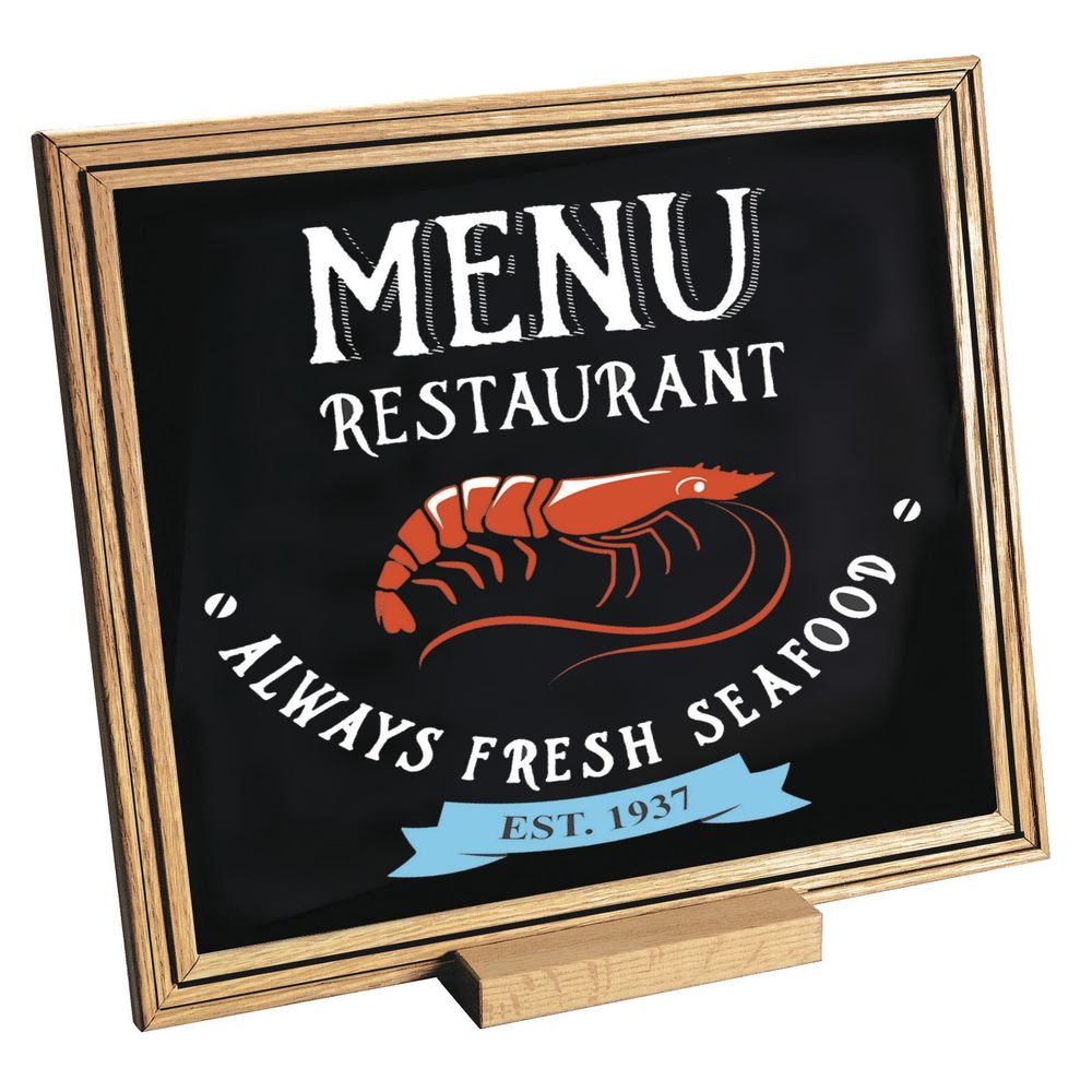 Chalkboard Black Single-Sided - 12" L x 10" H by HUBERT – Chalkboard, Black