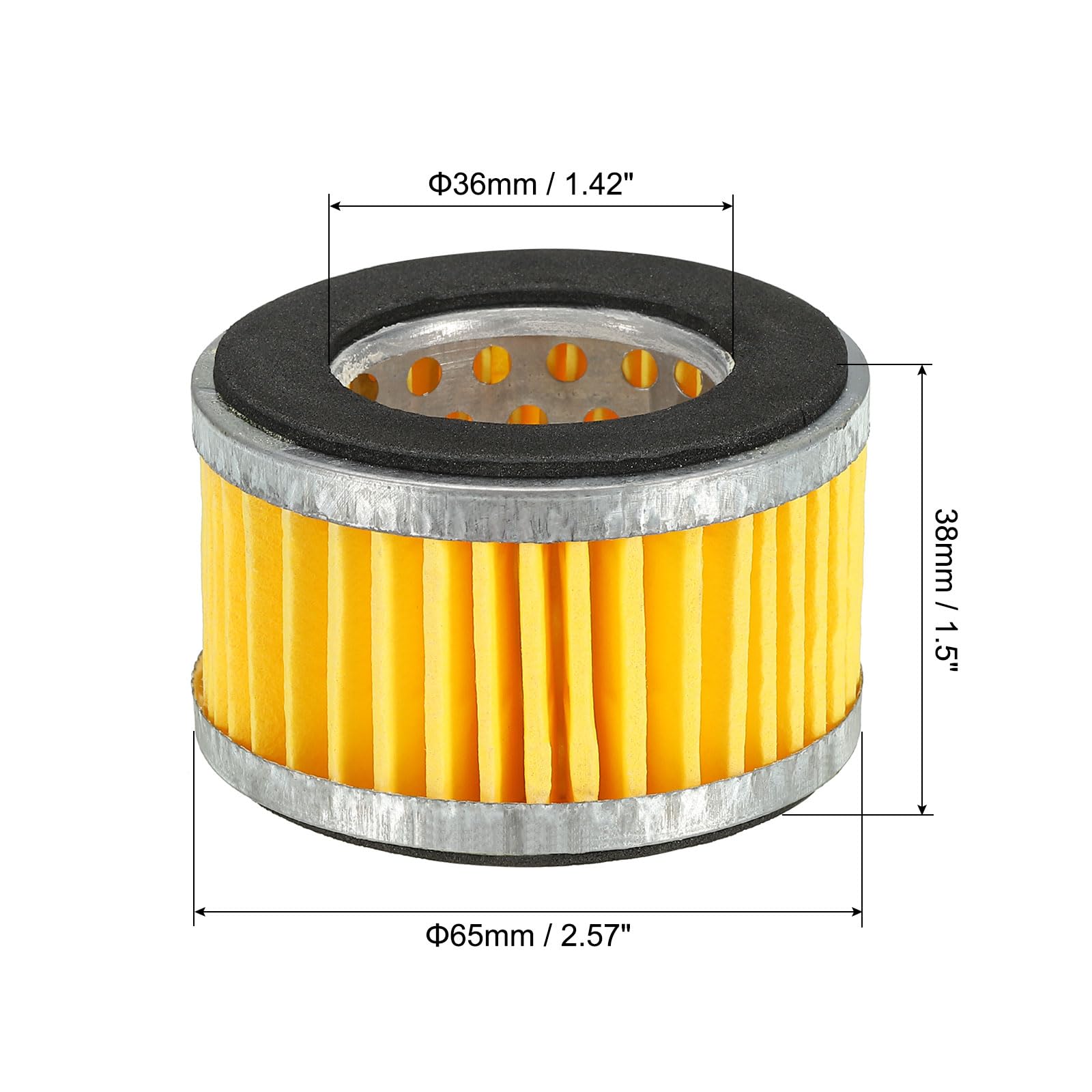 PATIKIL Replacement Compressor Air Filter Element, 4 Pack Intake Paper Filter for Air Compressors - Image 2