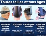 Kit de coupe de cheveux pour homme | Guide de coupe automatique 2 pièces pour homme : modèle de rasage et guide de décoloration | Outil de décoloration des cheveux à taille réglable et modèle de - 8
