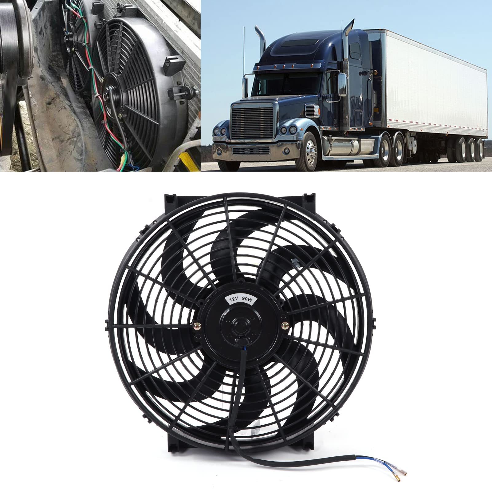 高出力ファンユニット Amazon | ラジエーターファン、電気ラジエータースリムファン14