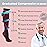 Keskale Compression Socks for Men & Women 20-30 mmHg Knee High (1 Pair) - Best Support for Medical, Athletic, Sports, Travel, Running (Black, S/M)