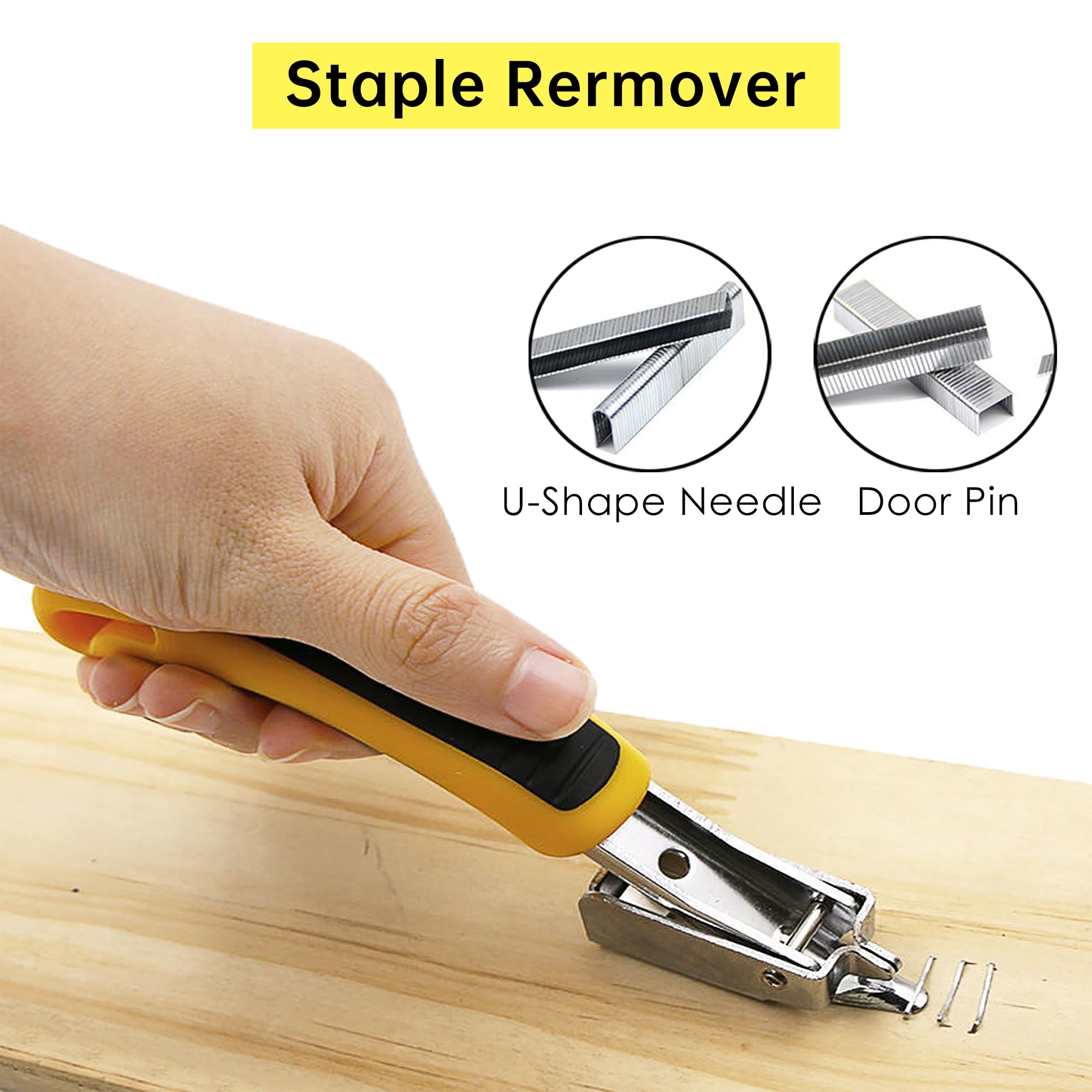 3pcs Upholstery And Construction Staple Remover Heavy Duty Tack Remover Tack Lifter Tool Set For Upholstery Construction Office Wood Car - View #8