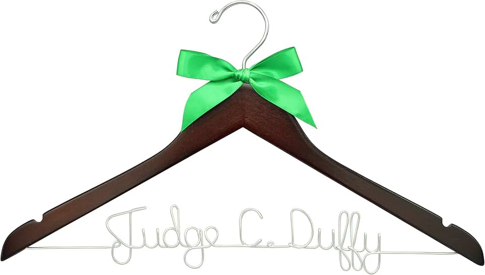 Personalized Judge Coat Hanger