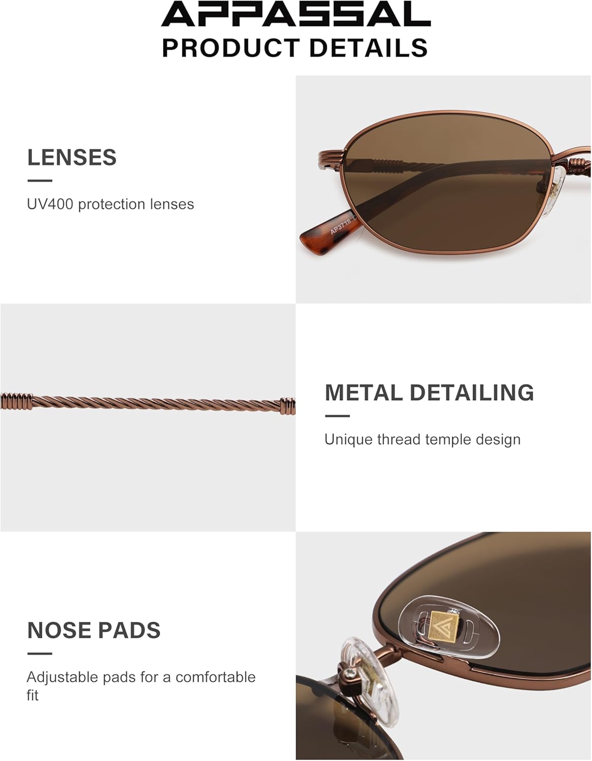 Retro Small Oval Sunglasses for Women Men Vintage 90s Style Hexagonal Trendy Metal Sun Glasses AP3716 - Image 5