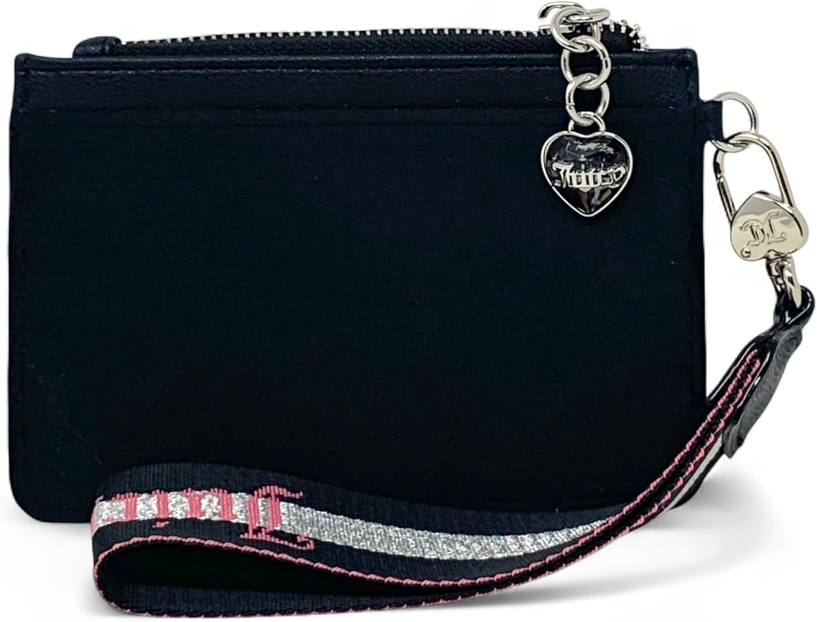 Juicy Couture Women's Wristlet with Dual Fold Flap Wallet