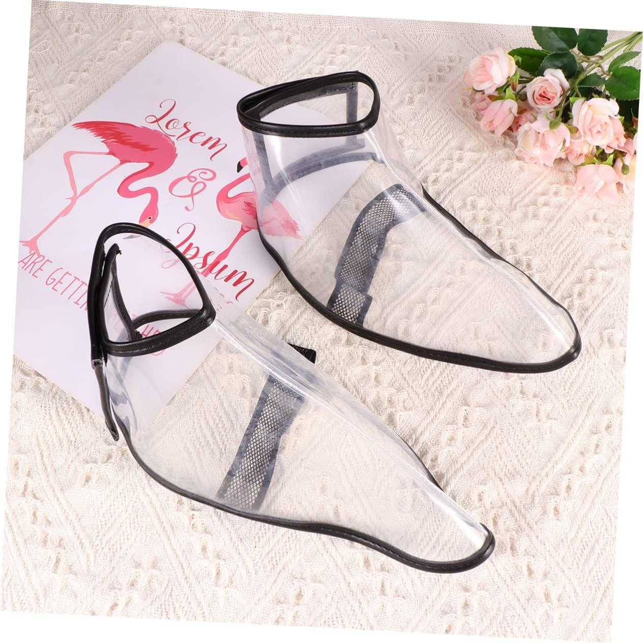 VICASKY Barber Shoes Covers for Hairdressers Transparent Shoe Protectors Small Durable Easy to Wear Keeps Hair for Haircutting and Salon Use