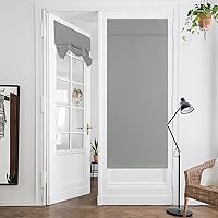 Vista 111 de HOMEIDEAS Cortinas opacas de aula para puerta delantera, cubierta de ventana de puerta de aula, persianas de privacidad con aislamiento térmico