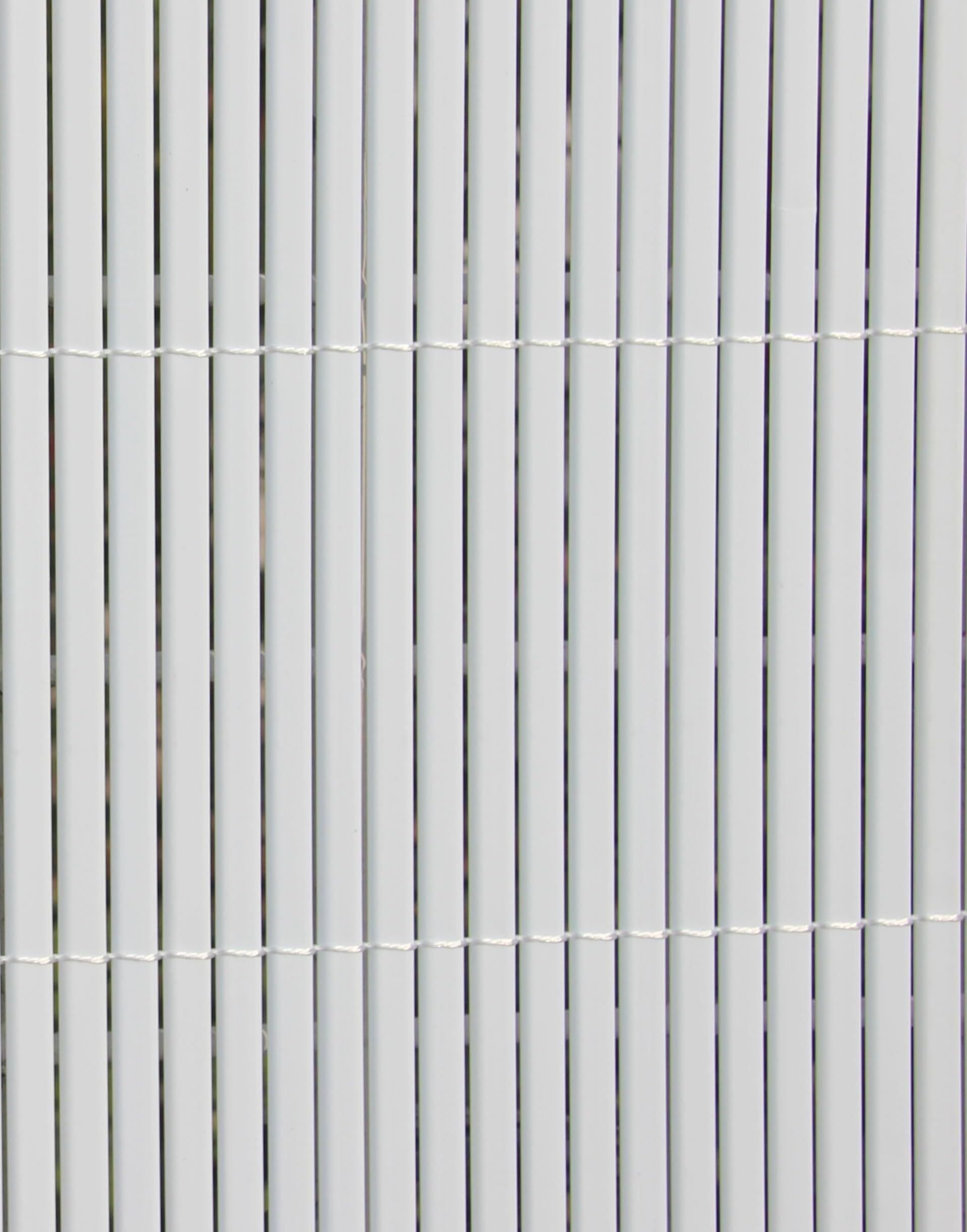 Canniccio sintetico effetto bambù bianco schermante UV design moderno per balconi e giardino Rotolo 5 m, varie altezze – FENCESHOP - H. 100 cm