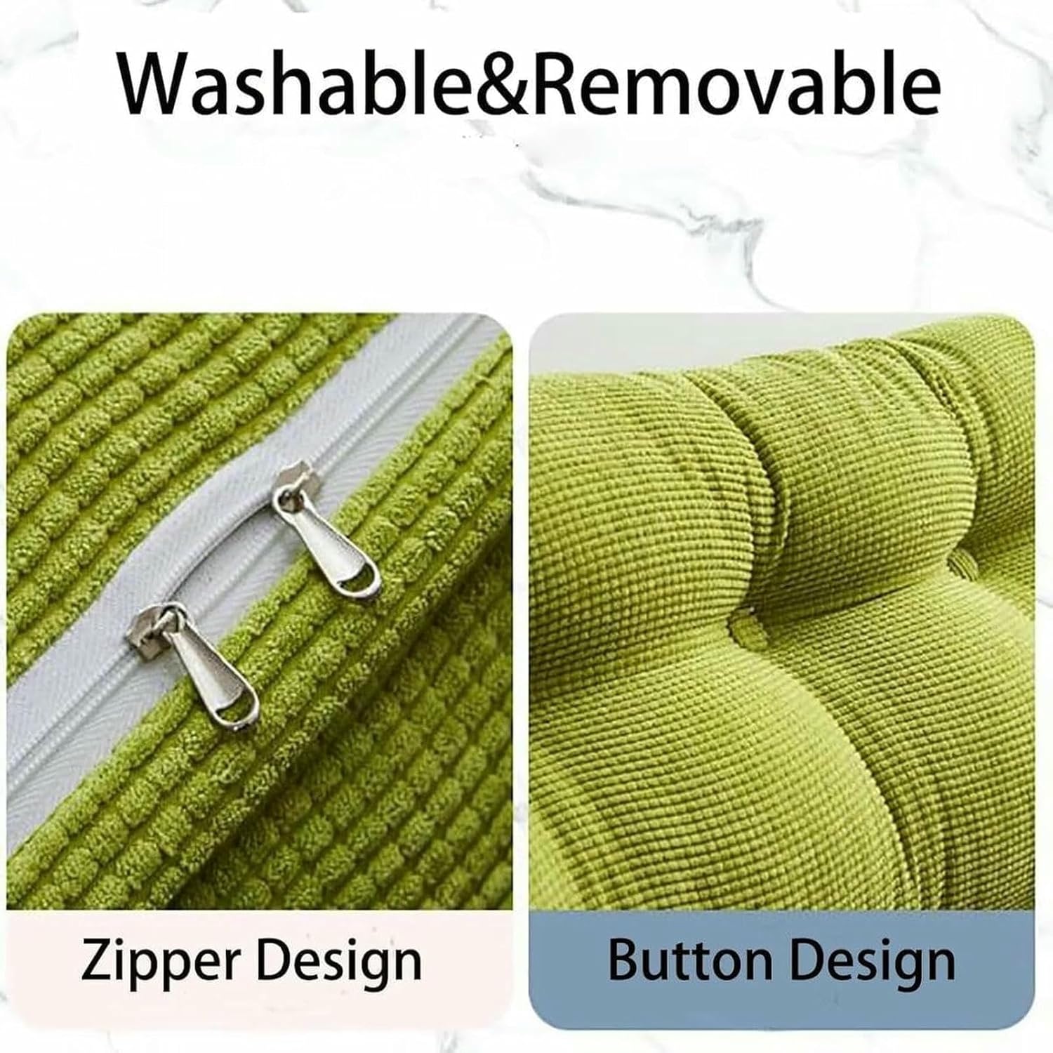 Twin Wedge Pillow for Headboard & Daybed, Comfortable Linen Reading Cushion with Back Support, Dorm Room Organizer with Removable Cover