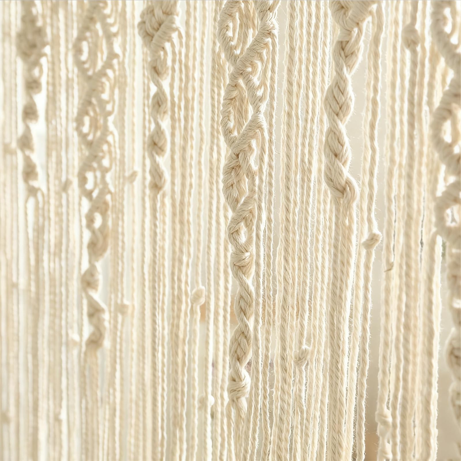 Boho-Türvorhang,Makramee Wandbehang Vorhang,Raumteiler Vorhänge,Wandteppich Böhmische Wanddeko Wandteppich Türvorhang für Wohnzimmer Schlafzimmer Hochzeit Wohnung Dekoration (stil-2 90*180cm)