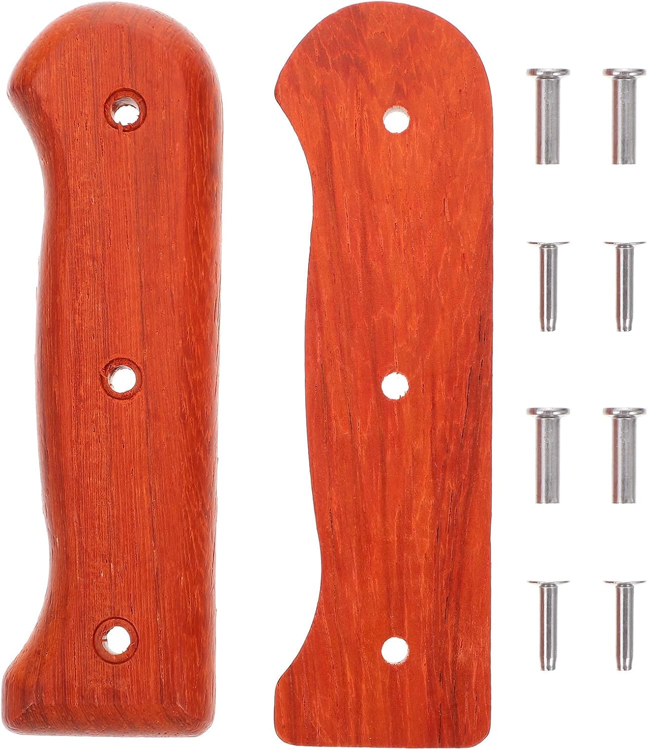VALICLUD Wooden Vegetable Cleaver Replacement Handle Grip Brown