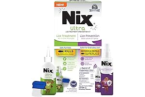 Lice Treatment & Prevention Solution with 4 fl oz Shampoo and 6...