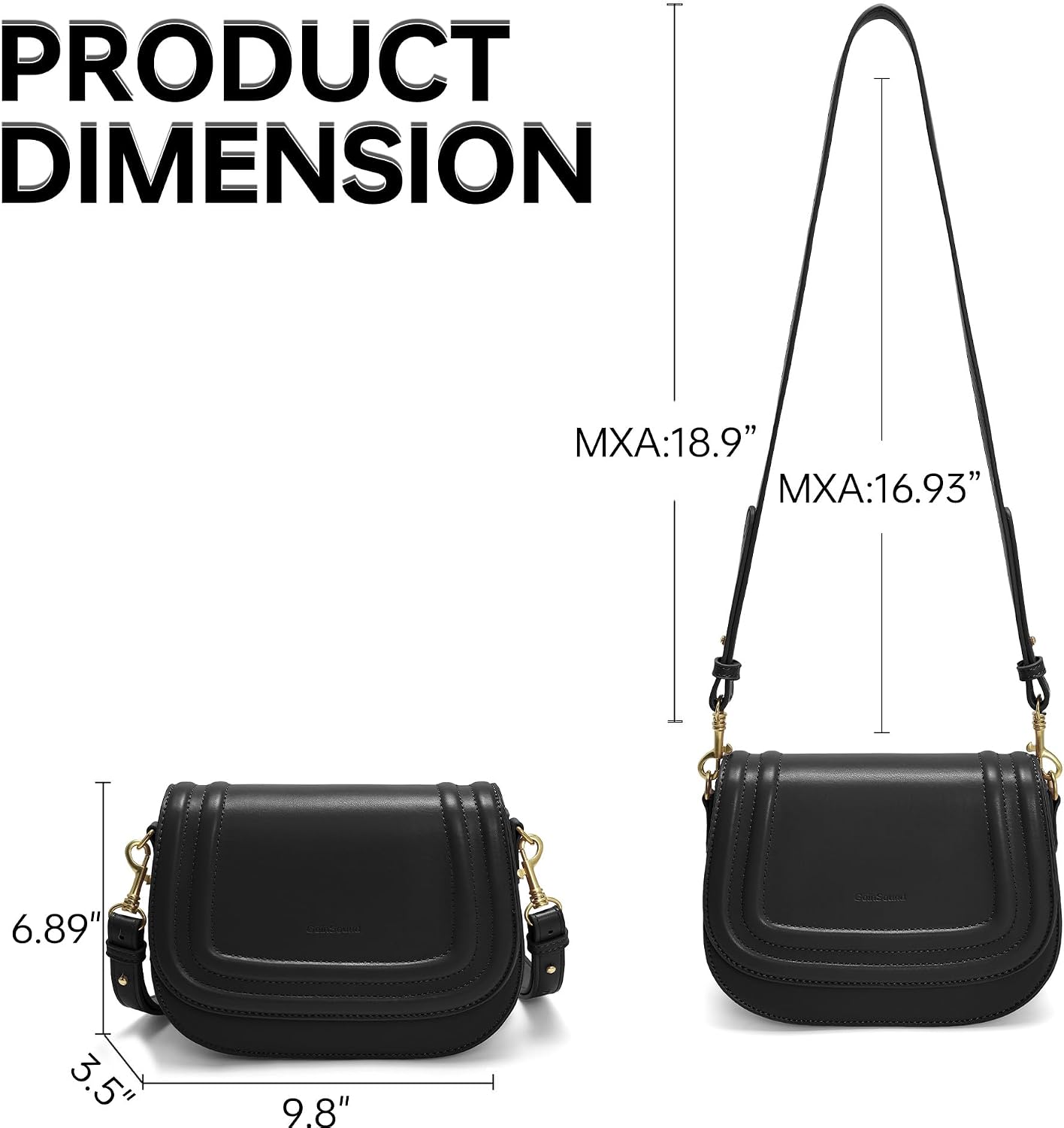 Crossbody Bags for Women,Purses and Handbags Soft Vegan Leather Hobo Bags with Adjustable Strap