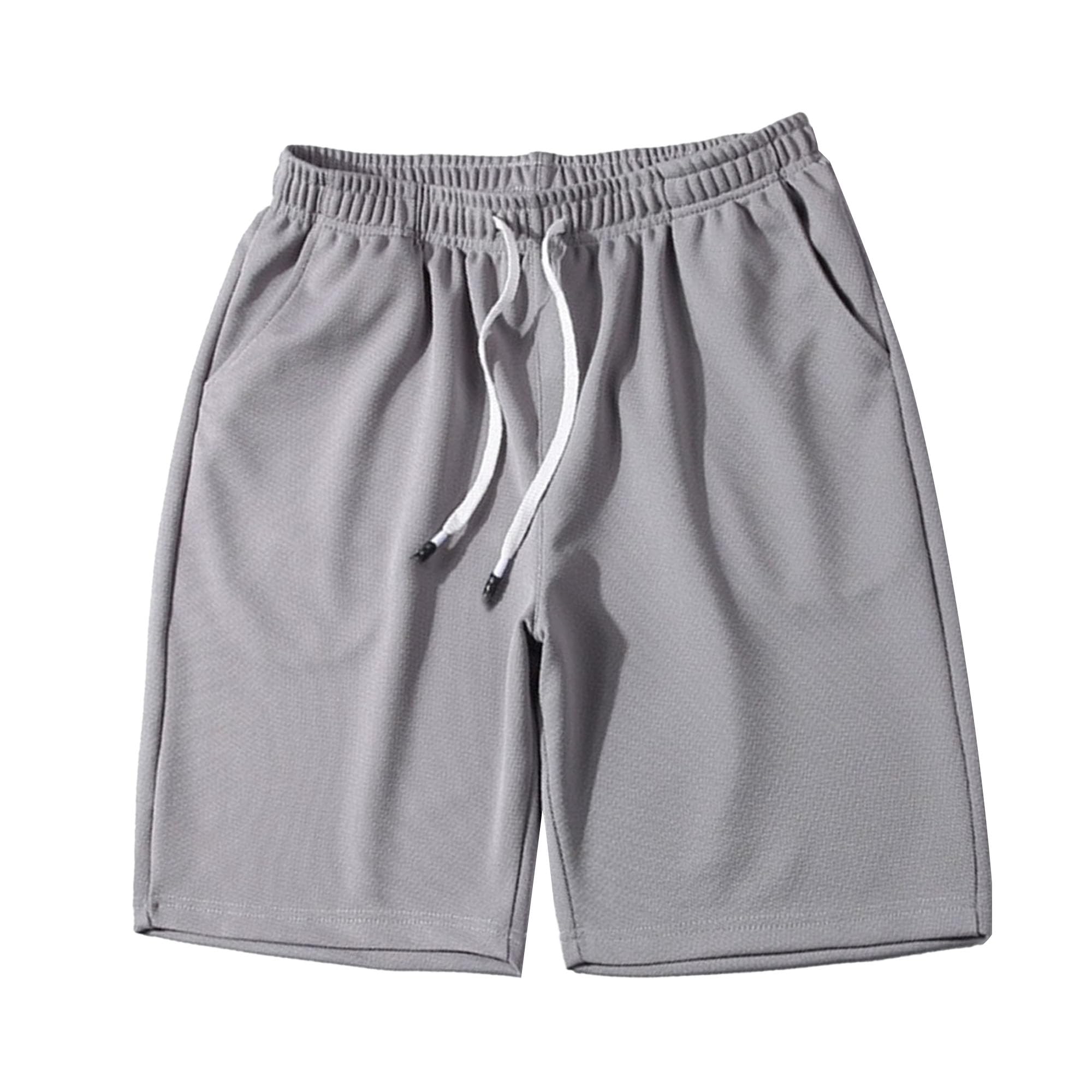 Maiyifu-GJ Mens Athletic Workout Shorts 5 5 Cotton Casual Shorts Elastic Waist Joggers Sports Sweat Shorts