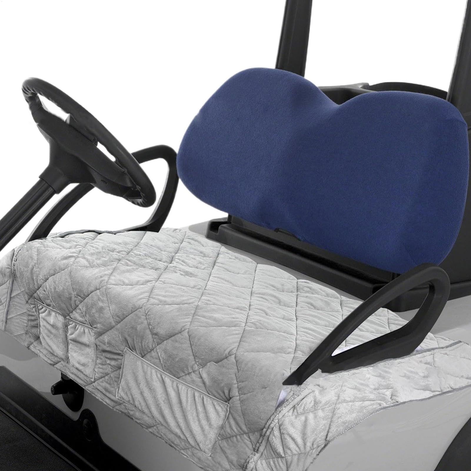 Housse de protection pour voiture de golf et couverture de siège matelassée pour les matins frais