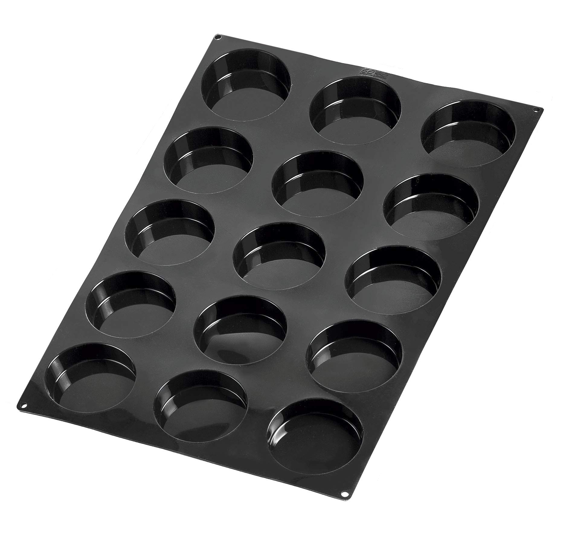 LACOR 66748 - Molde Florentina de 15 cavidades para horneado y congelación | En silicona flexible, repostería con desmoldado fácil; libre de BPA, con 100 ml de capacidad, práctico y fácil de guardar