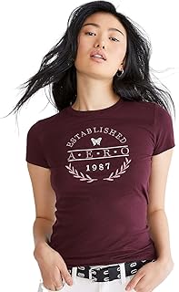 تيشرت 60% قطن و40% بوليستر بتصميم دائرة ضيقة وأكمام قصيرة للبنات من ايروبوستيل