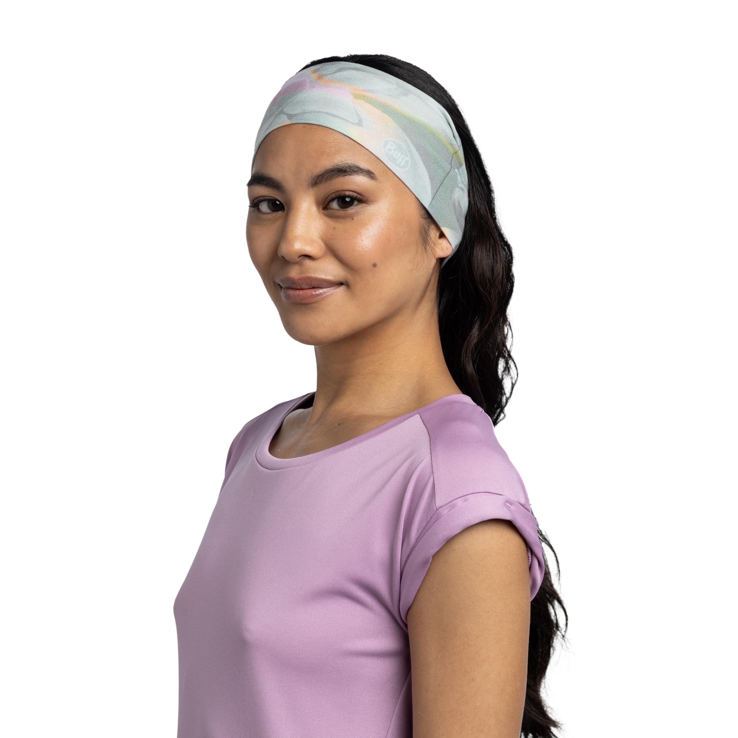 BUFF® Opaska na głowę Coolnet Uv Flexible, ochrona UPF50, lekka, rozciągliwa, materiał z recyklingu, sport, letnia zieleń