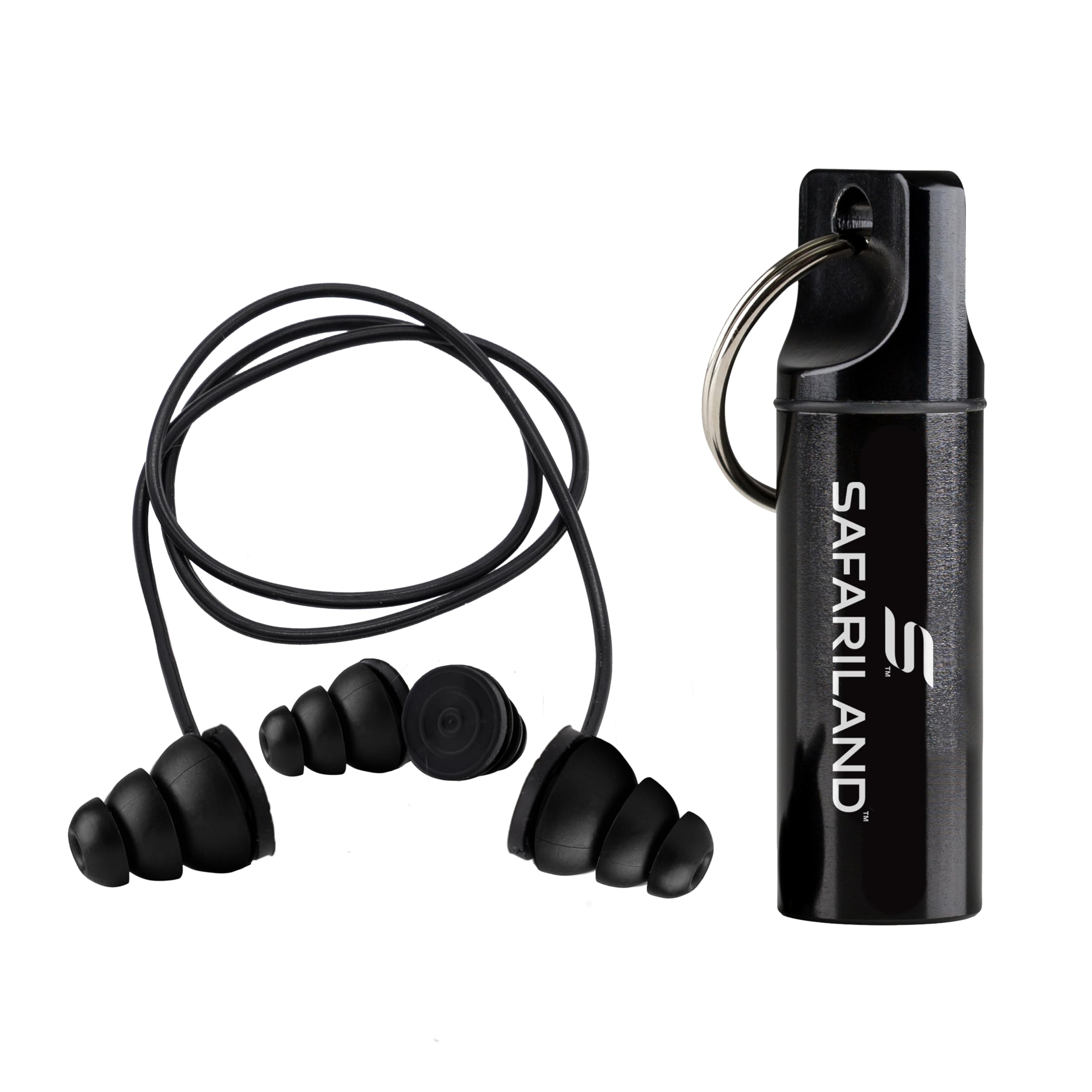 Safariland Pro Impulse Hearing Protection In-Ear Ear Plugs with Key Holder Storage Case - Hearing Protection for Shooting Range Hunting