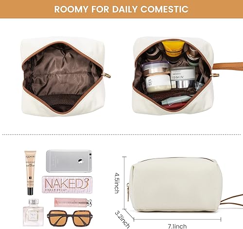 Miniatura 9 de LOVEVOOK Bolsa de lona ligera para laptop de 15.6 pulgadas para mujer, bolsa de computadora de gran capacidad con bolso de mano para negocios,