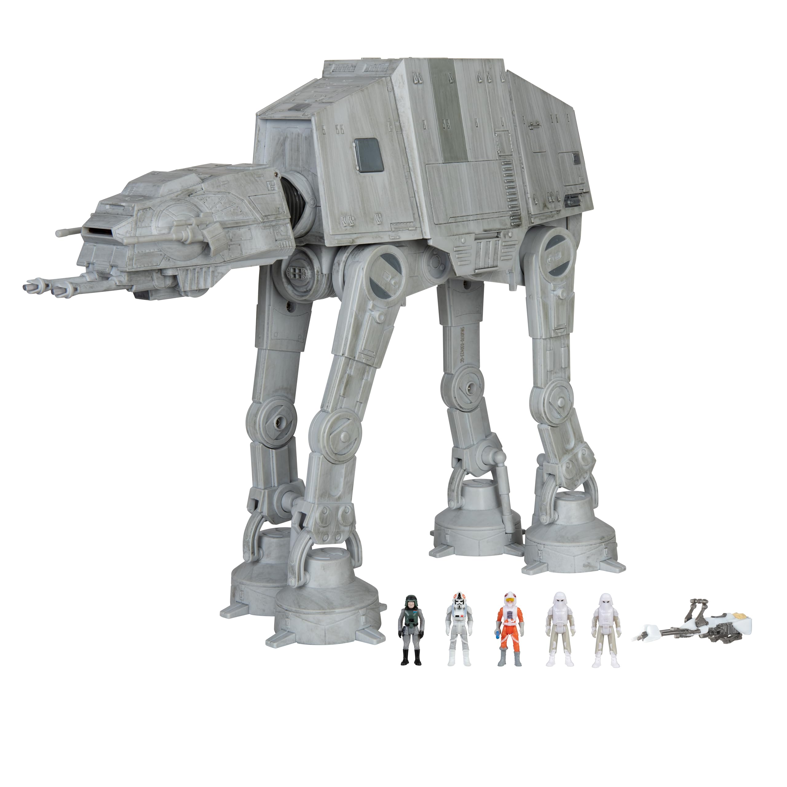 Star Wars Micro Galaxy Squadron AT-AT Walker - 10-Inch Assault Class Vehicle with Five 1-Inch Micro Figure Accessories