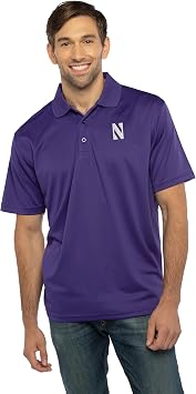 Vantage Apparel NCAA Mens Collegiate Premium Moisture Wicking Team Color Icon Polo