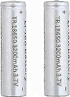 Aa Lithium Batteries2Pcs Low Self Discharge Rechargeable Batteries 3.7mAh Li-ion Battery 3200mAh Large Capacity Button Cell Battery for Led Flashlight, Headlamp, Doorbells