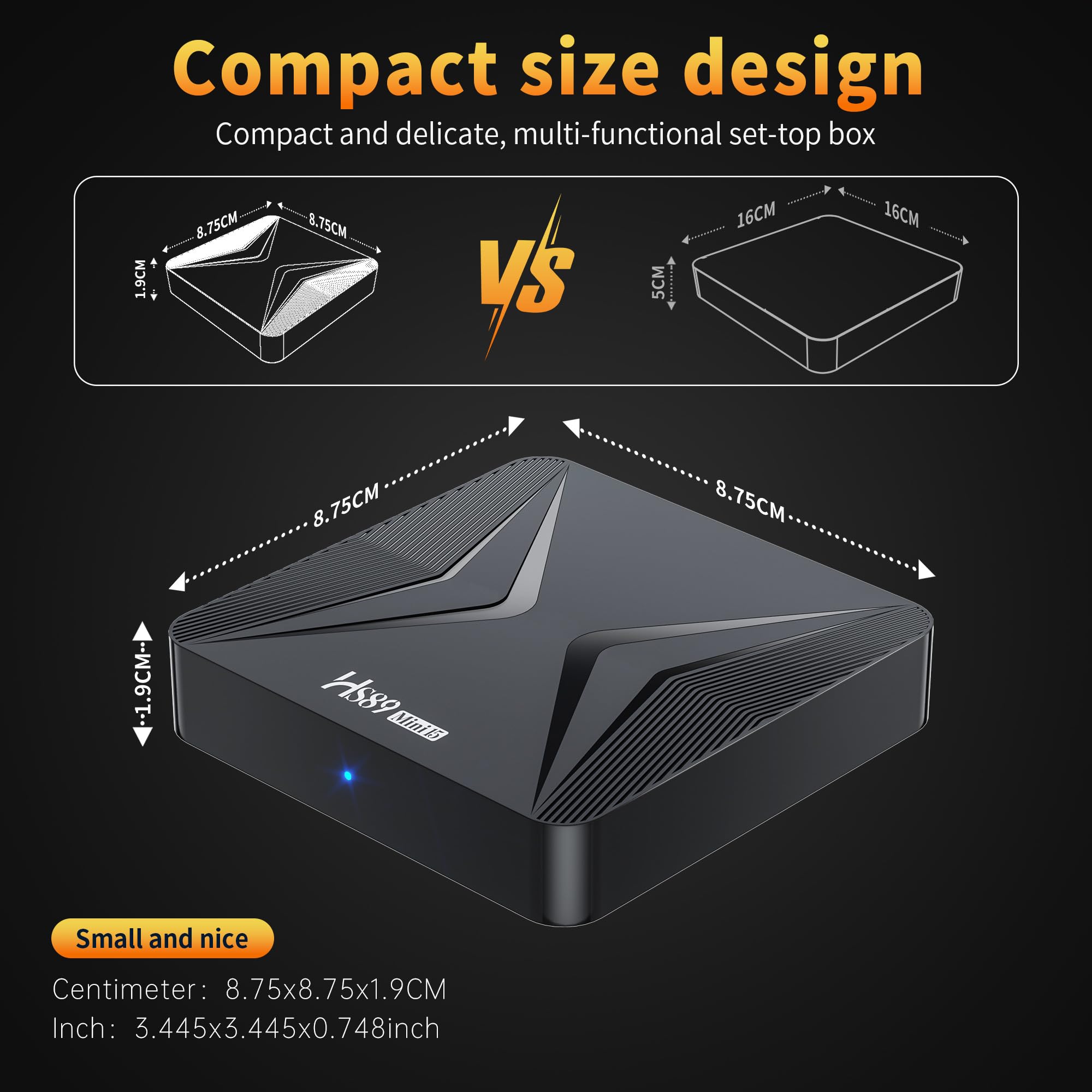 Android TV Box,Android 14.0 Caja de 4 GB de RAM, 32 GB de ROM