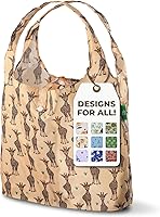Vista 39 de ECO CHIC Bolsas plegables reutilizables para comestibles, bolsa de compras ligera, reciclada y reutilizable, bolsa plegable impermeable