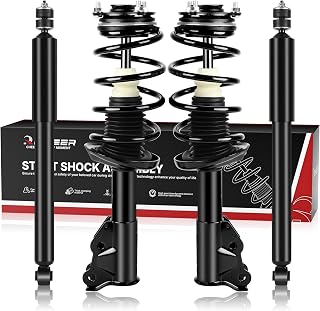 Richeer Front and Rear 4 PCS Strut Shock Assembly Fits 2006-2011 Civic