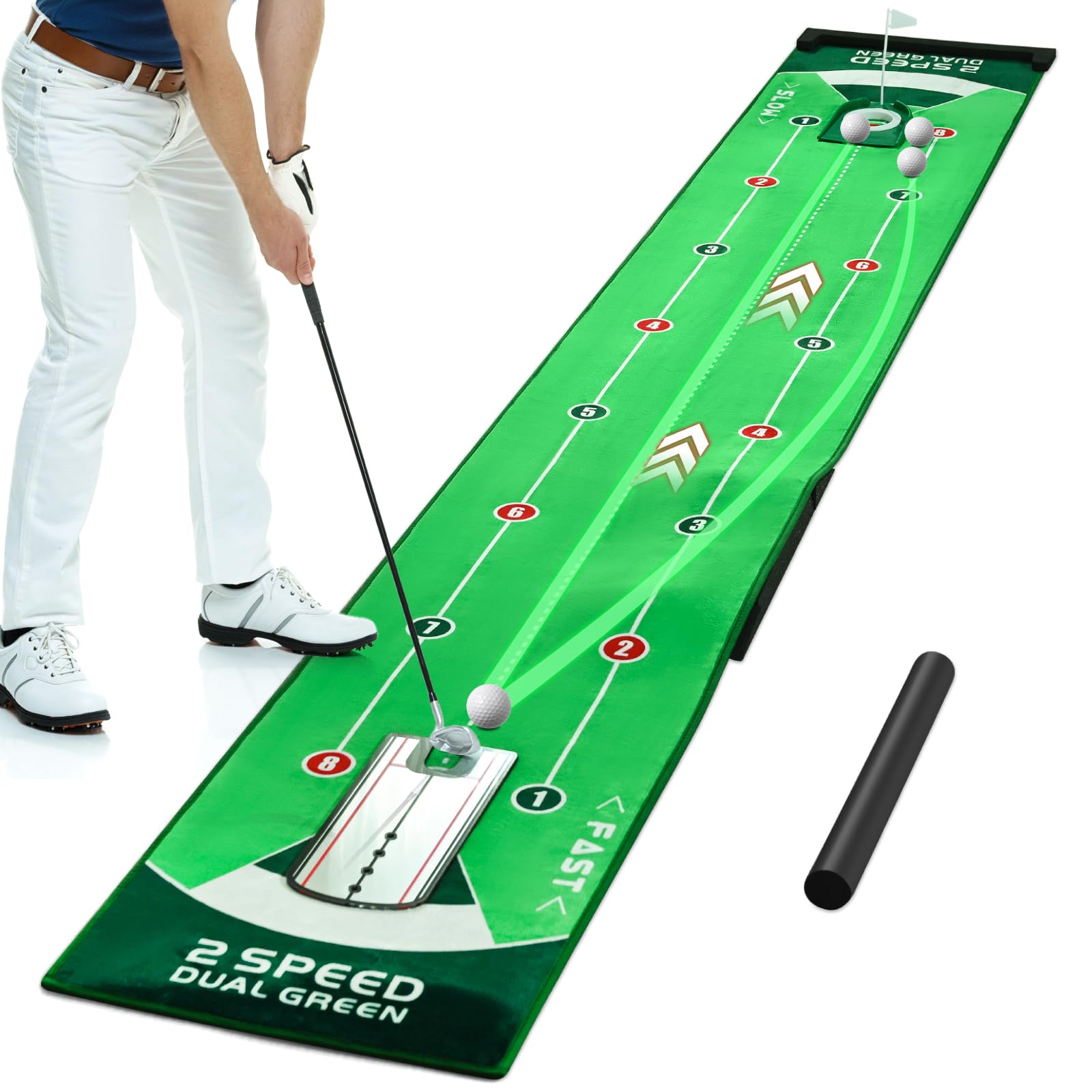 Tapis De Putting De Golf Vert Pour L'entraînement D'intérieur