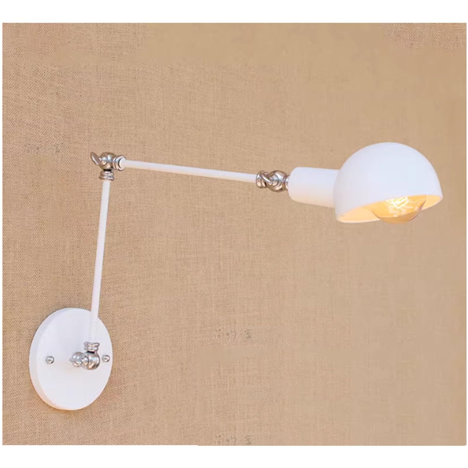 FZQSXAZU Vintage Industrial Extendable Wall Lamp Retro E27 Metal Sconce Light Adjustable Long Arm Fixture for Corridor Living Room Bedroom Restaurant Decor