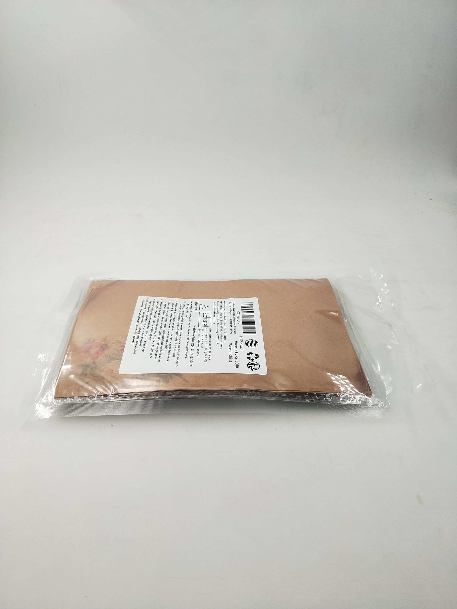 Vintage Briefpapier Set Mit Umschlägen - 6 Designs Kraftpapier