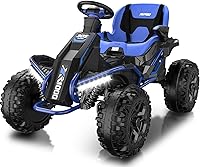 Vista 9 de ANPABO Juguetes de Montar 24V 4x4 para Niños Grandes de 3-12 Años Verde - Motores 4x200W, 5MPH, Asiento Ancho Ajustable, Control Remoto Parental