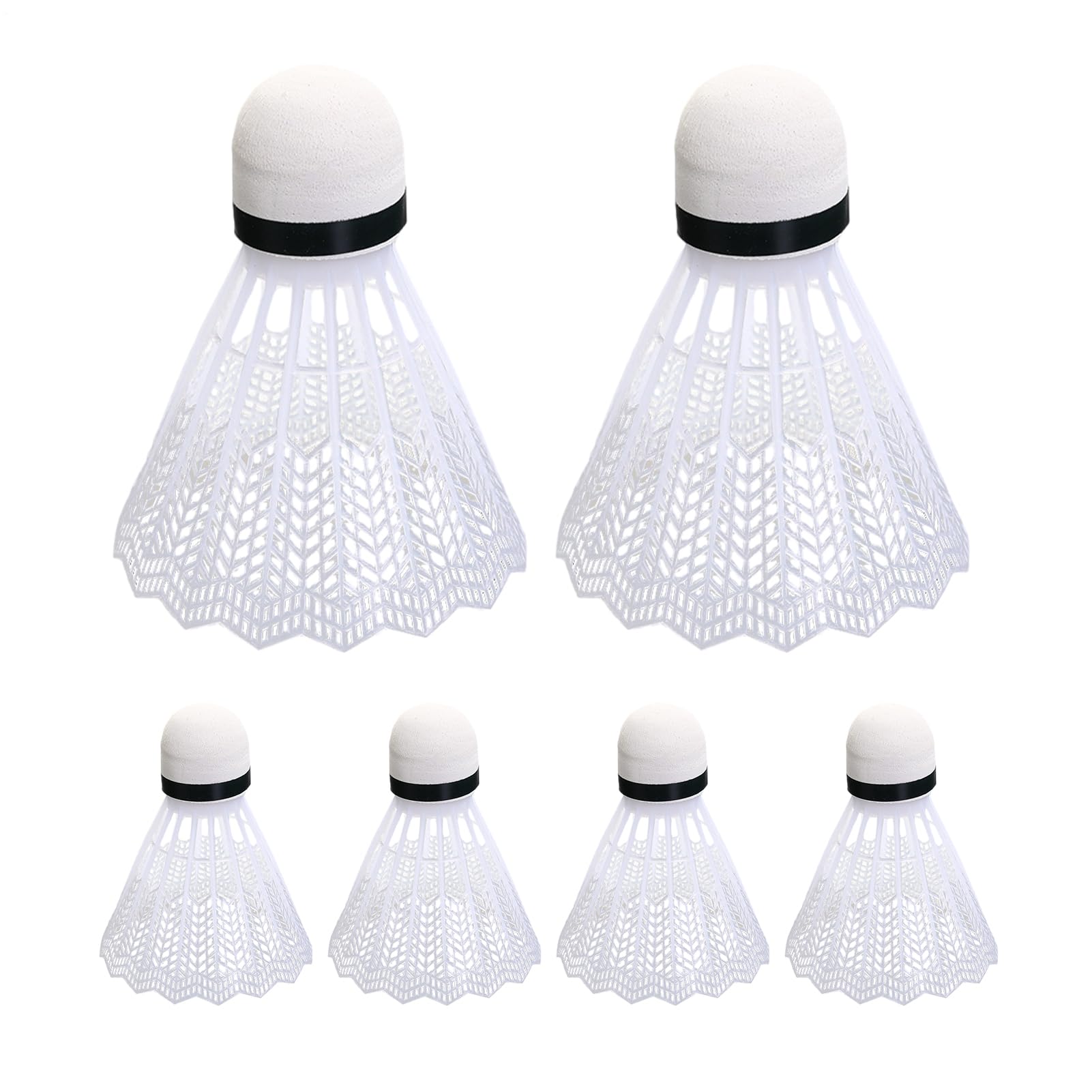 Professional Badminton Birds - 6 Pack Durable Feather birds For Training & Matches | High-Stability Flight Professional Grade Shuttlecocks For Indoor/Outdoor Play, Tournament Practice Supplies