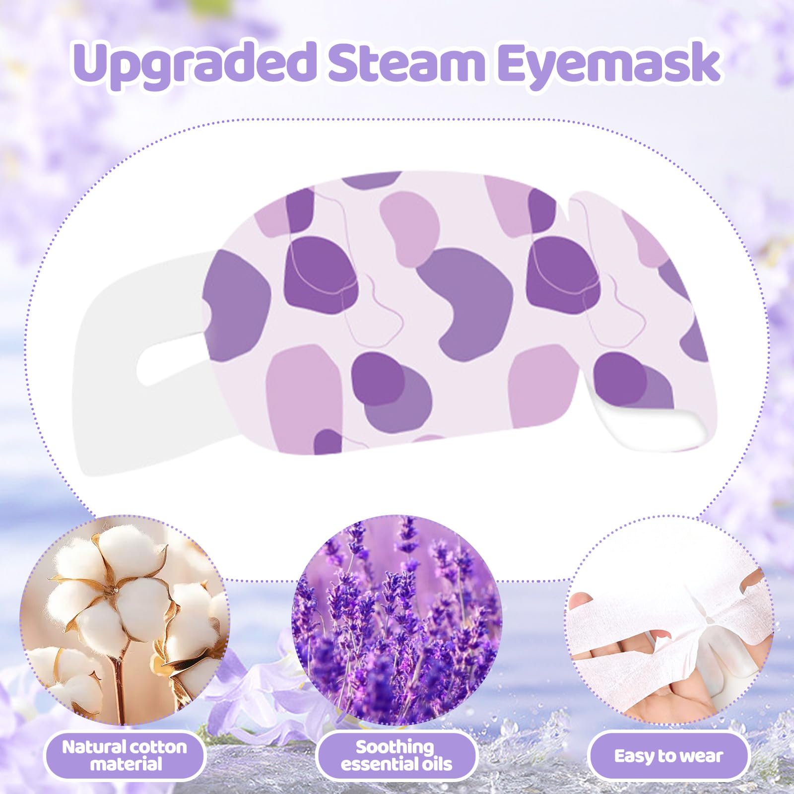 22 Packs Self Heated Eye Mask, Soothing Steam Eye Mask for Dry Eyes Relaxing Spa Mask With Nature Essential Oil - Image 2