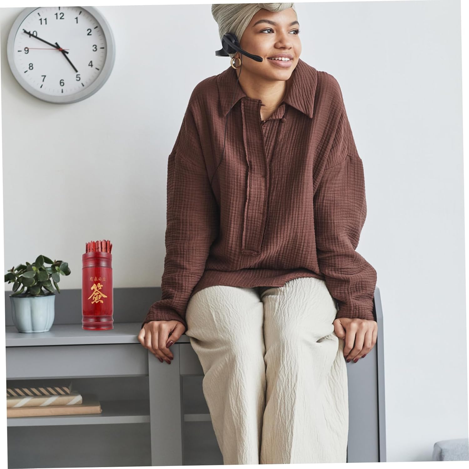 Chinese Fortune Sticks Set Buddhist Divination Stick Prop for Home and Office