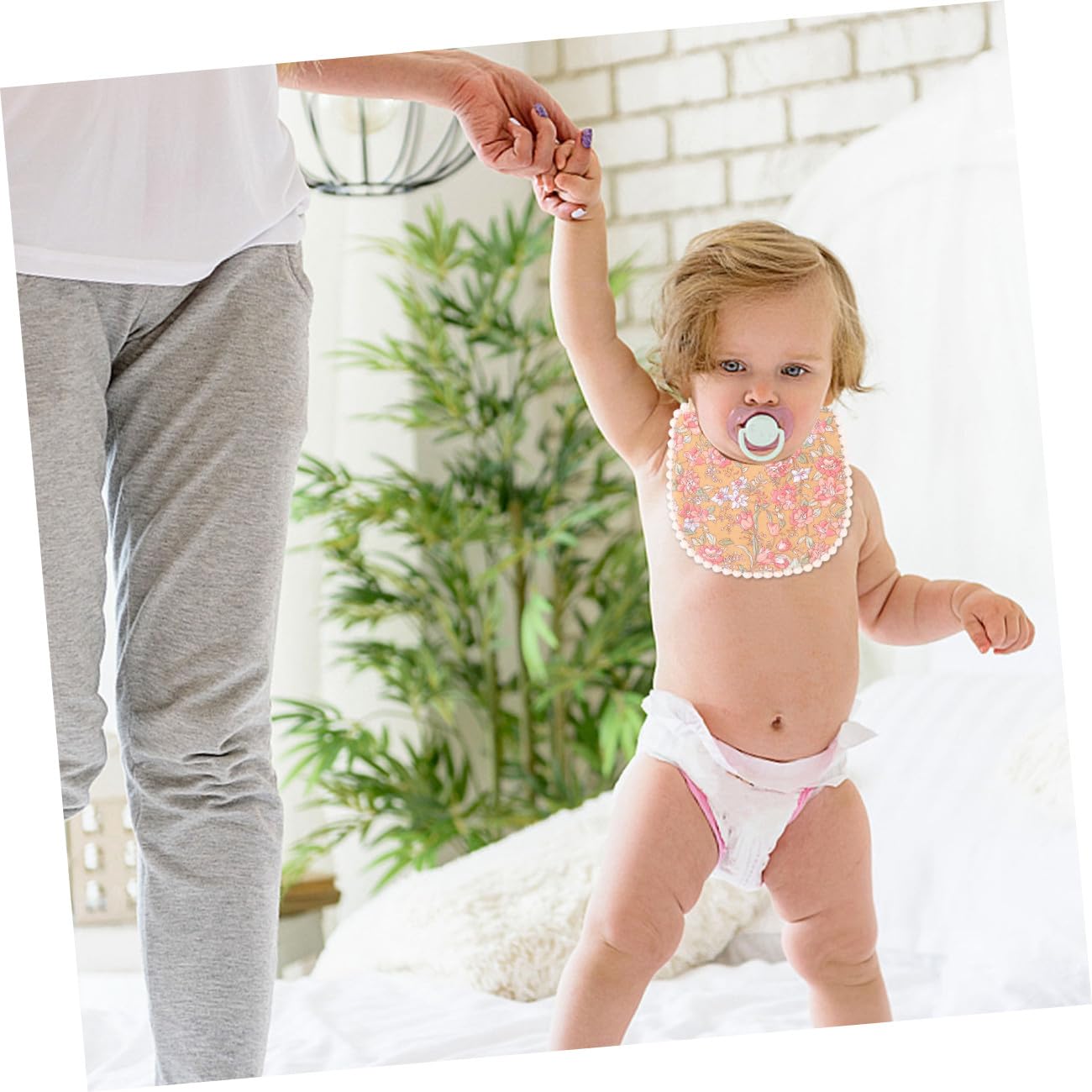 ibasenice 4piezas Baberos Unisex De Algodón Para Bebés Doble Capa Absorbentes y Suaves Para Bebés Que Salivan y Dentición Perfectos Para Uso Diario Guarderías y Paseos