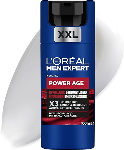 L'Oréal Paris Men Expert Power Age Creme facial reafirmante com ácido hialurónico, 100 ml