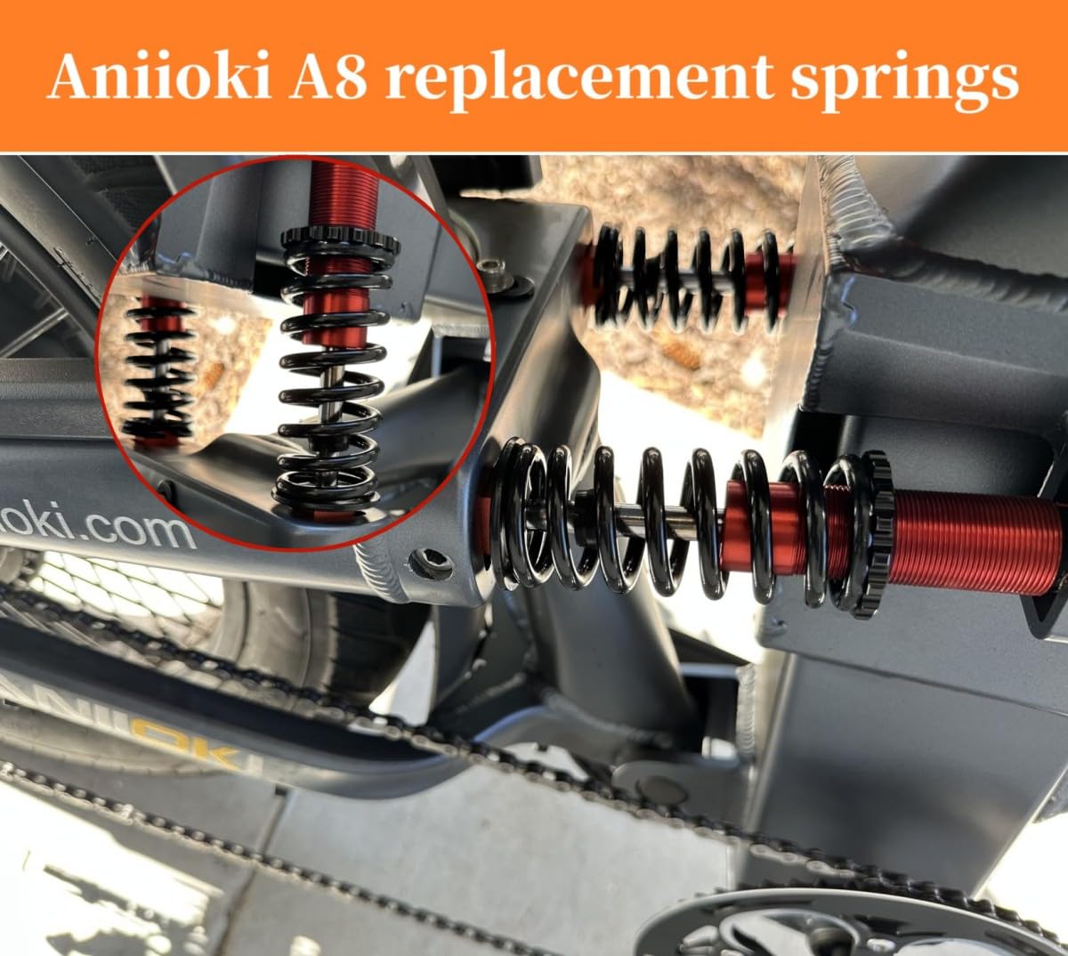 (4 PCS) Power Transmission Compression Spring - 5.8mm Wire Dia, 43mm OD, 100mm Free Length Steel Compression Spring -Black