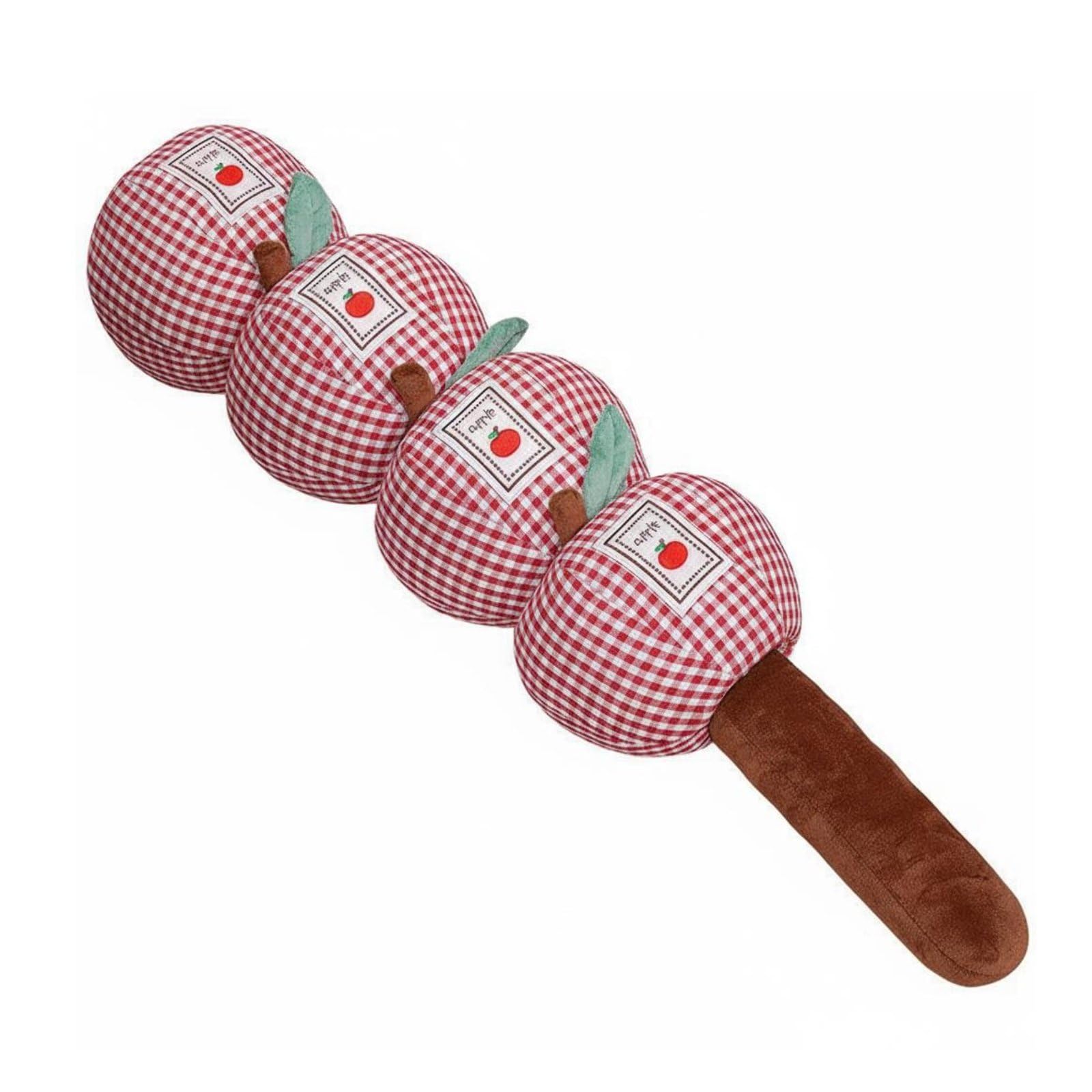 APIRILY Soft and Comfortable Candied Fruit Skewer Pillow Multi-Functional Side Sleeper Leg Pillow Skin-Friendly Textile Apple Skewer Plushie Fully Filled for Women, Lounging, Sofa, Reading, Red, 130CM-image-37