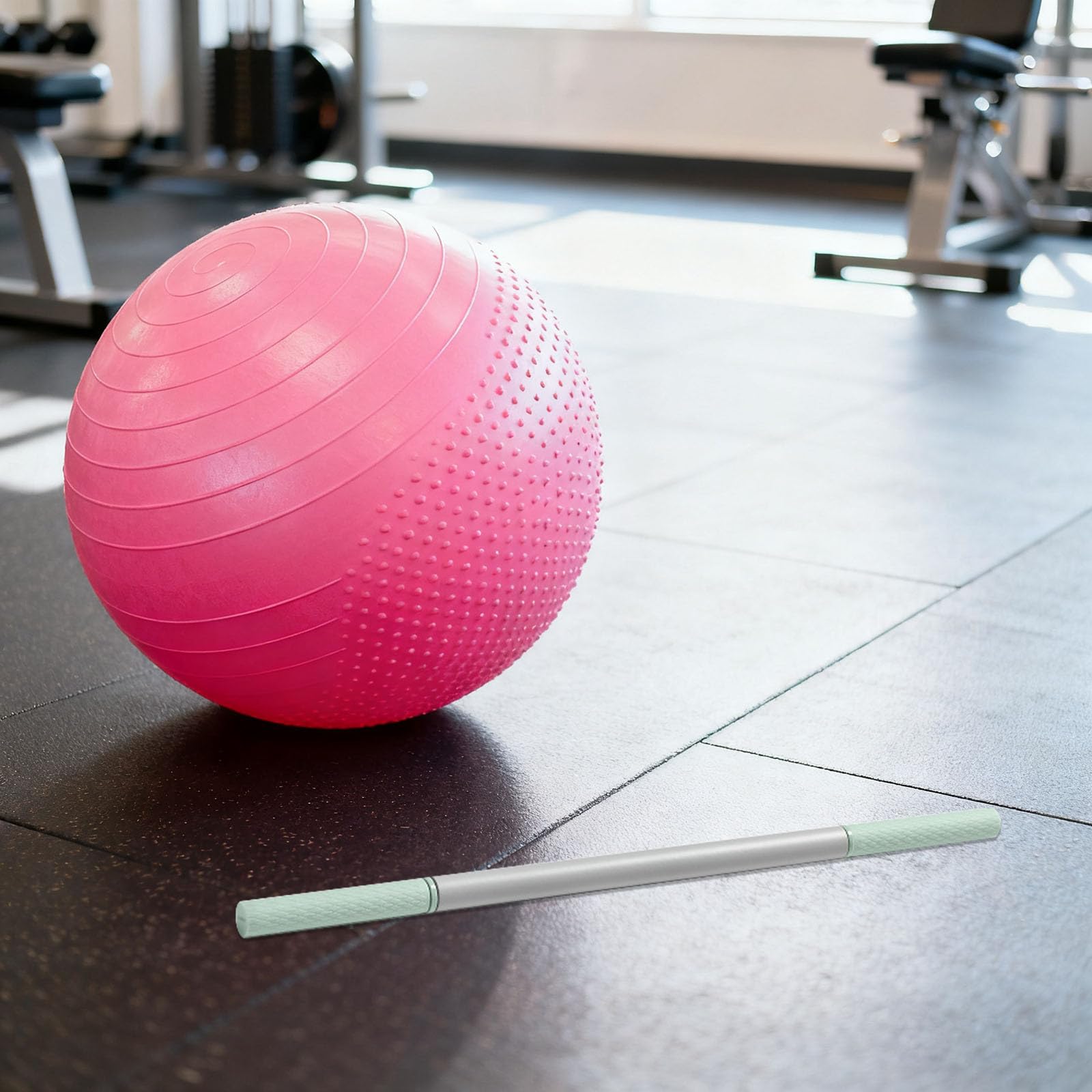 SHINEOFI Rodillo de Masaje Muscular para Relajación Profunda y Recuperación Postentrenamiento Intensidad Confiable, Acero y Silicona