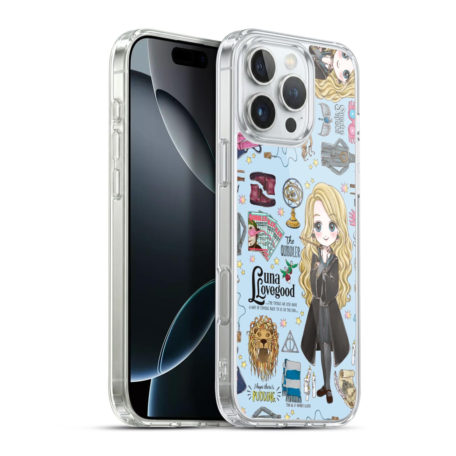 Head Case Designs Licenciado Oficialmente Harry Potter Patrón Luna Reliquias de la Muerte XXXVII Caso Funda de Gel Suave Compatible con Apple iPhone 12 / iPhone 12 Pro — view 182
