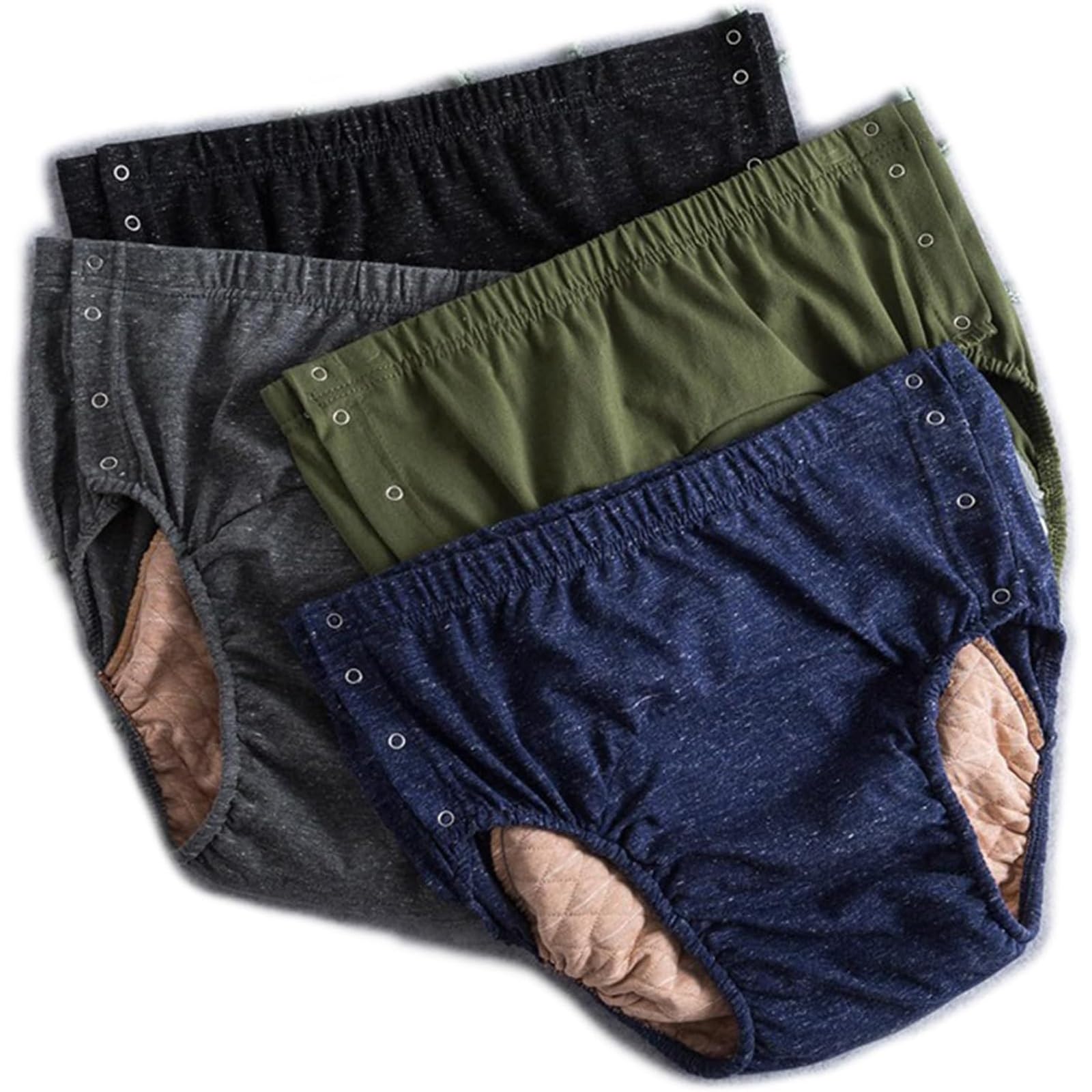 4 Stück Inkontinenz Pants Stoffwindeln für Erwachsene Atmungsaktive Auslaufsichere Unterwäsche für Männer und Damen Waschbarer Wiederverwendbar Windel(XX-Large)